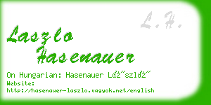 laszlo hasenauer business card